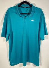Nike Dri Fit Golf Shirt Men's Size XL Teal