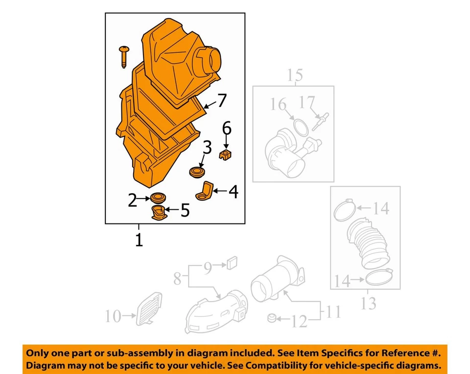 2019-2020 BMW M850i GRAN COUPE G16 4.4L ENGINE LEFT SIDE AIR INTAKE FILTER BOX - Изображение 3 из 4