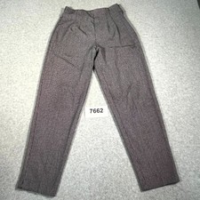 Vintage Houndstooth Made In USA Savion Pants Womens 6P Black White Slit Hem