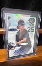 2025 Panini Prospect Edition - Matt Barr #120 Green Prizm Signatures (AU, RC)