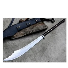 CUSTOM HANDMADE D2 TOOL STEEL HUNTING VIKING COMBAT SWORD SURVIVAL WARRIOR SWORD