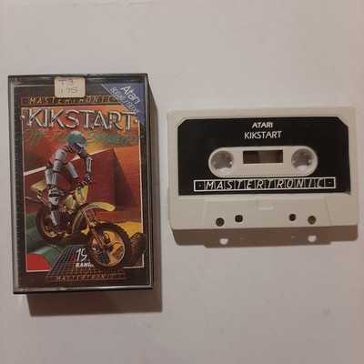 Atari - Kikstart Off-Road Simulator Mastertronic Kassettenspiel sehr guter Zustand + 