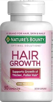 Nature's Bounty Hair Growth Supplement 90 Capsules for Strong Healthy Hair