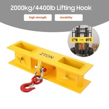 2000kg/4400lbs Capacity Forklift Lifting Hook Adjustable Lift Truck Hoist Swivel