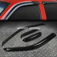 FOR 04-11 COLORADO/CANYON SMOKE TINT WINDOW VISOR SHADE/SUN WIND/RAIN DEFLECTOR
