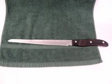 Vintage EKCO Arrowhead USA Serrated Knife 10” Blade Stainless Carver Bread 15"