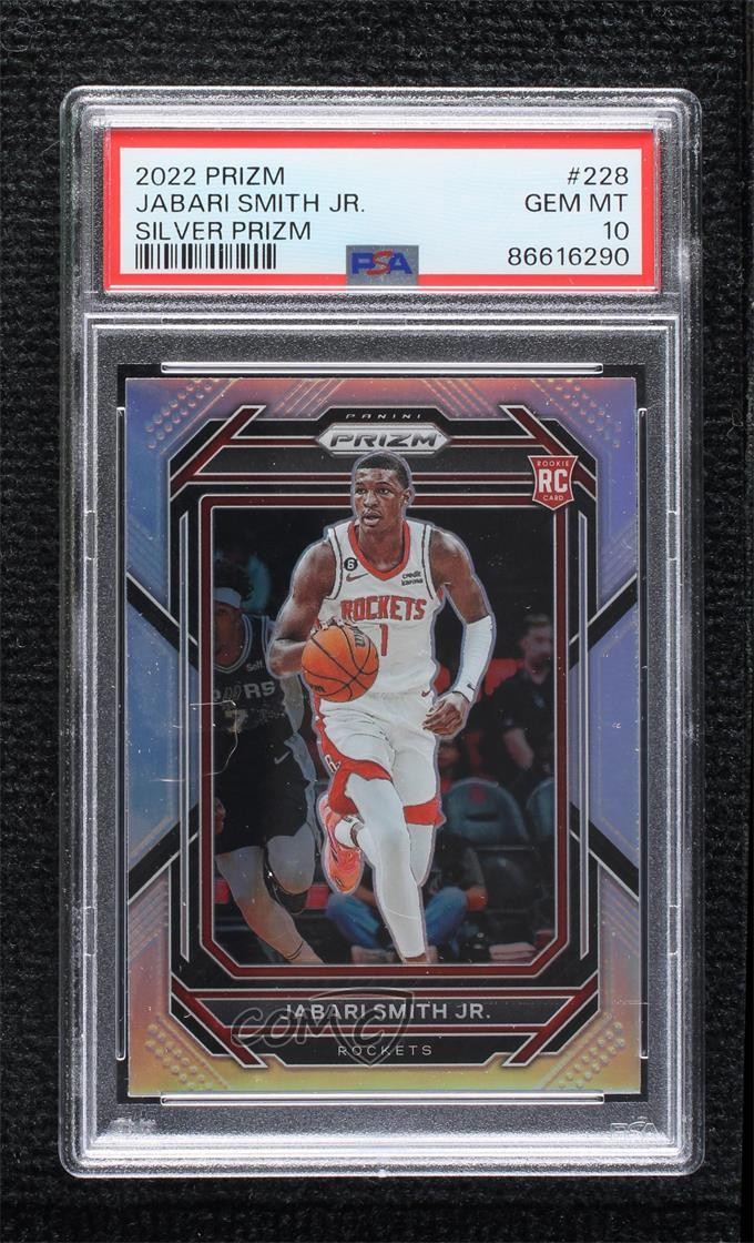 2022-23 Panini Prizm Silver Prizm Jabari Smith Jr #228 PSA 10 GEM MT 1i3i