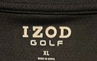 Izod Golf Long-Sleeved Pullover Shirt, XL, Black — photo 2