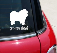 GOT CHOW CHOW? CHOW DOG GRAPHIC DECAL STICKER ART CAR WALL DECOR