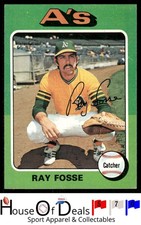 1975 Topps #486 Ray Fosse Oakland Athletics Vintage Baseball Card