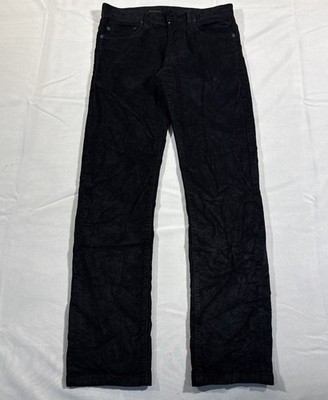 Dior Homme 2004 Hedi Slimane Corduroy Pants Skinny Black 28 | eBay
