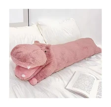 Ryttir Snuggly Smile Hippo Stuffed Animal Body Pillow - 40" Hippopo... Fast Ship