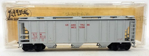 Tolva cubierta Atlas 3727 escala N Grand Trunk Western 3 bahías #113873 LN/caja | Condition: Used