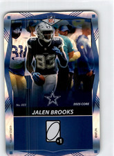 2025 Uno Elite NFL  Core   Jalen Brooks   #023  Blue Foil