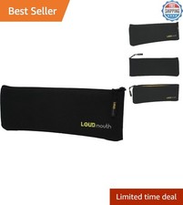 Long Zippered Pouch for Large Wireless Microphones  Mic Bag  12.5" x 4" 1 Pack