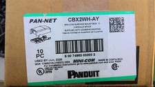 Panduit CBX2WH-A 2-Port Surface Mount Box White Mini-Com NEW Lot Available