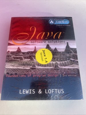JAVA SOFTWARE SOLUTIONS: FOUNDATIONS OF PROGRAM DESIGN, By John Lewis & William