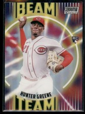 2022 Stadium Club Chrome Hunter Greene Beam Team RC #BT-11 Cincinnati Reds