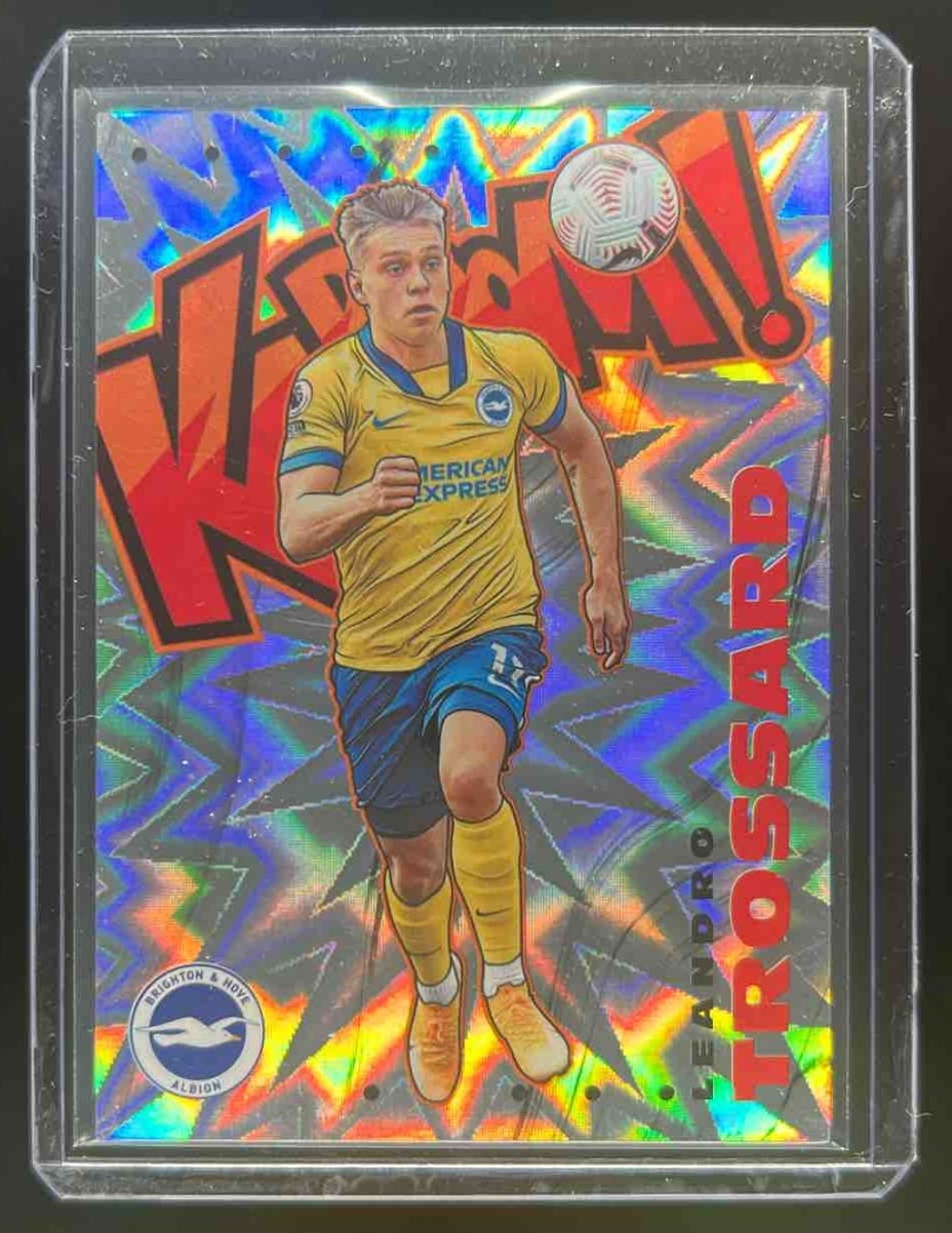 2020 Prizm Premier League Leandro Trossard Kaboom SSP #4 Brighton & Hove