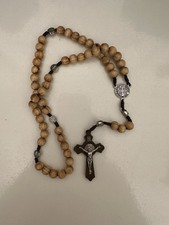 Beautiful Wood Cross Rosary
