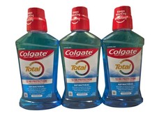 3 X Colgate Total Mouthwash, Peppermint, Antibacterial, 16.9 fl oz each