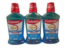 3 X Colgate Total Mouthwash, Peppermint, Antibacterial, 16.9 fl oz each