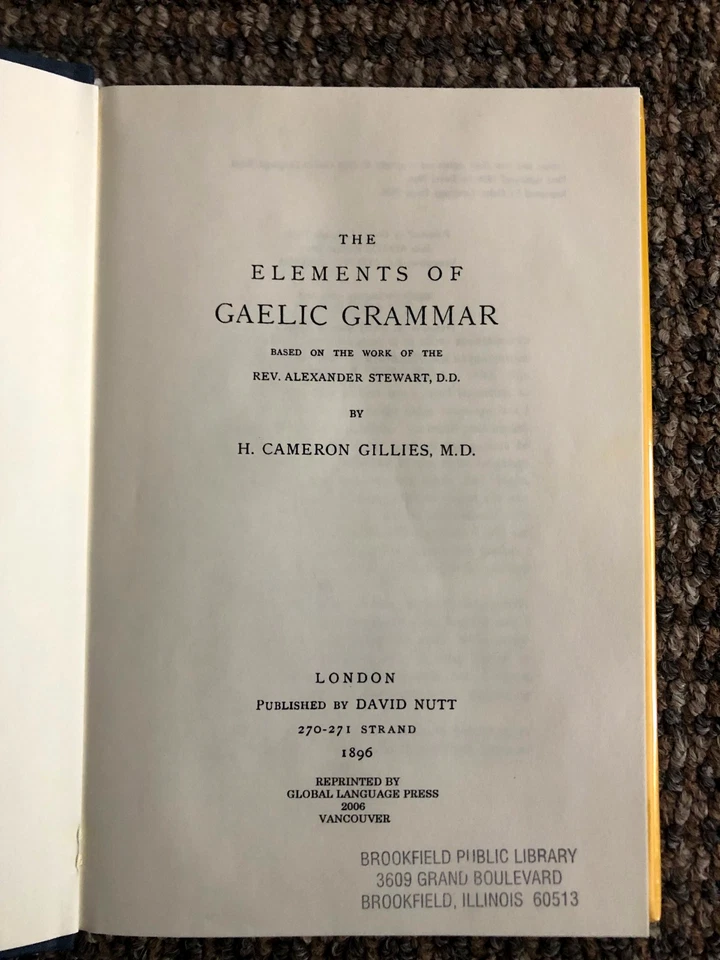 "Elements of Gaelic Grammar": A Scots language textbook dating to 1896 - Image 4 of 4