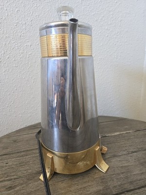 Vintage 1950s Dormeyer Golden Goddess Percolator Coffee Maker