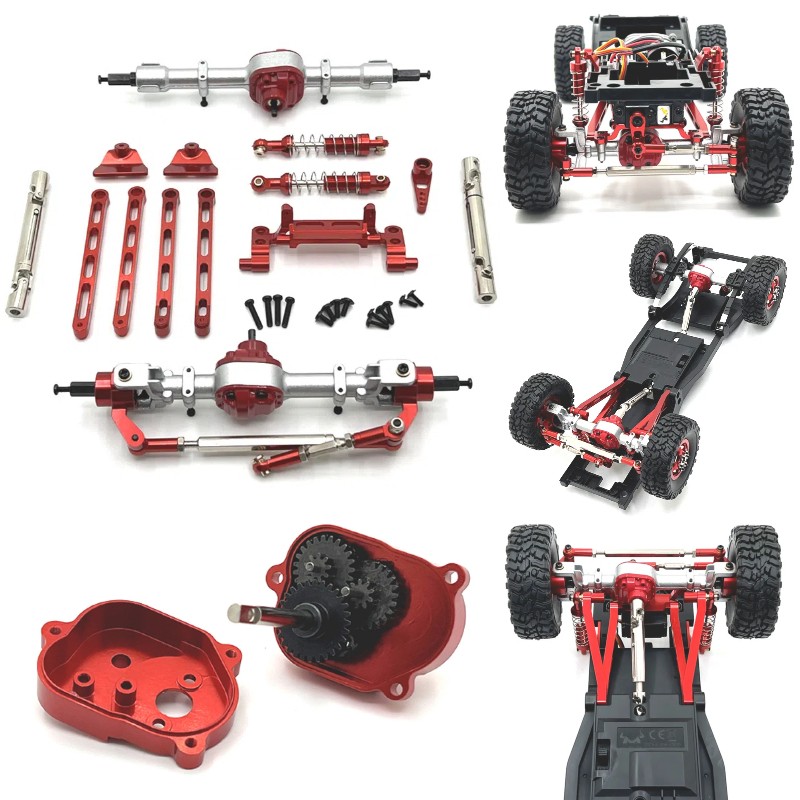 For 1/12 MN82 LC79 MN78 RC Full Car Metal Assembly Kit Gearbox Set