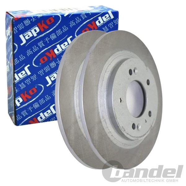 2X Japko Bremsscheiben Hinten 284Mm Voll Passend FÜR Hyundai Grandeur I30 Ioniq-image