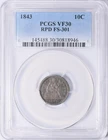 1843-P Seated Liberty Dime — photo from another recent sale