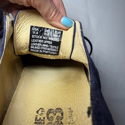 Wolverine 1883 Oxford Shoes Mens 11.5 Blue Suede Lace Up Leather Hand Made EUC Wolverine 1883 Oxford Shoes Mens 11.5 Blue Suede Lace Up  main image 3