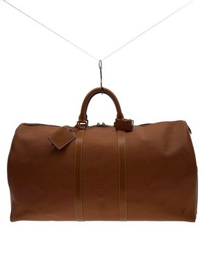 Louis VUITTON Boston Bag Keepall 50 Nomads Leather CML Used