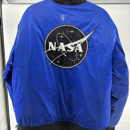 Nasa apollo 11 bomber jacket unisex, moon print with recycled Polyfill XL Size image 3