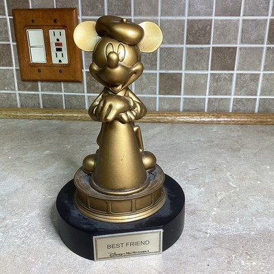 Disney MGM Studios Golden MICKEY MOUSE ''BEST FRIEND   Award Trophy / Statue- 9 