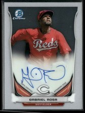 2014 Bowman Chrome Prospect Autographs Gabriel Rosa Auto Cincinnati Reds