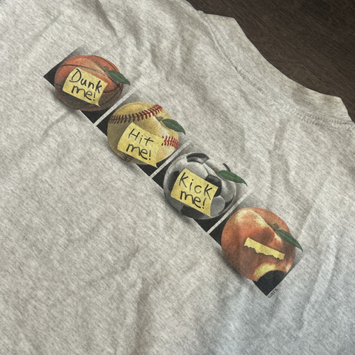 Vintage ESPN Zone Atlanta Grey T Shirt Men’s 2XL “Dunk Me Hit Me Kick Me Eat Me” - Picture 3 of 7