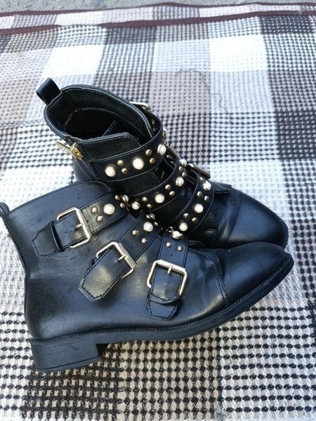 Women Kurt Geiger Boots Black Leather 39 #9XZB
