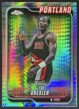Clyde Drexler [Purple Geometric Refractor] #TCA-CD Prices | 2024 