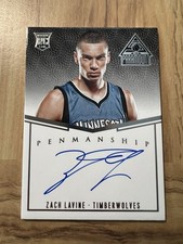 2014-15 Panini Paramount Zach LaVine Penmanship Rookie Auto Portrait RC #/99