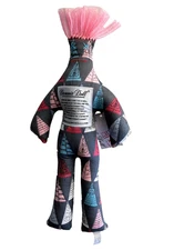 DAMMIT DOLL, Voodoo Grey Pines Triangles Stress Relief Gag Swear Gift 12" NWT