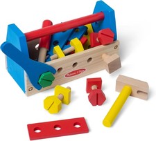 Wooden Tool Kit Construction Toy Set for Kids 24 Pieces