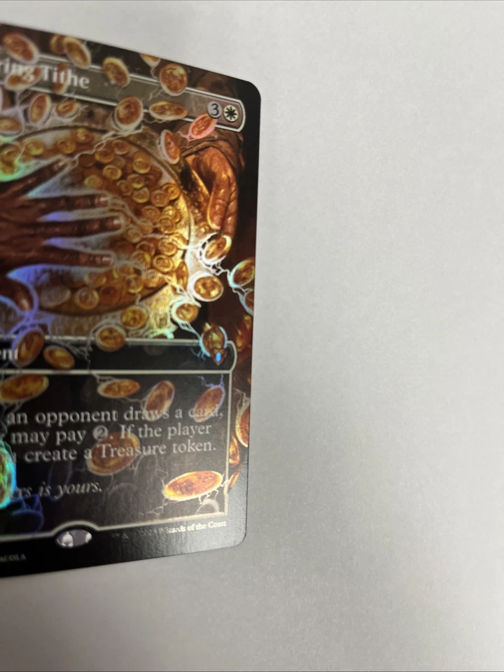 Smothering Tithe Borderless Foil Commander Masters Card #0693 MTG LP - Image 2 of 4