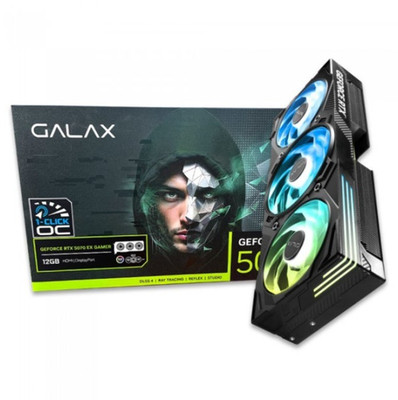 GALAX GeForce RTX 5070 EX GAMER BLACK OC D7 12GB / Gaming Grafikkarte / Express