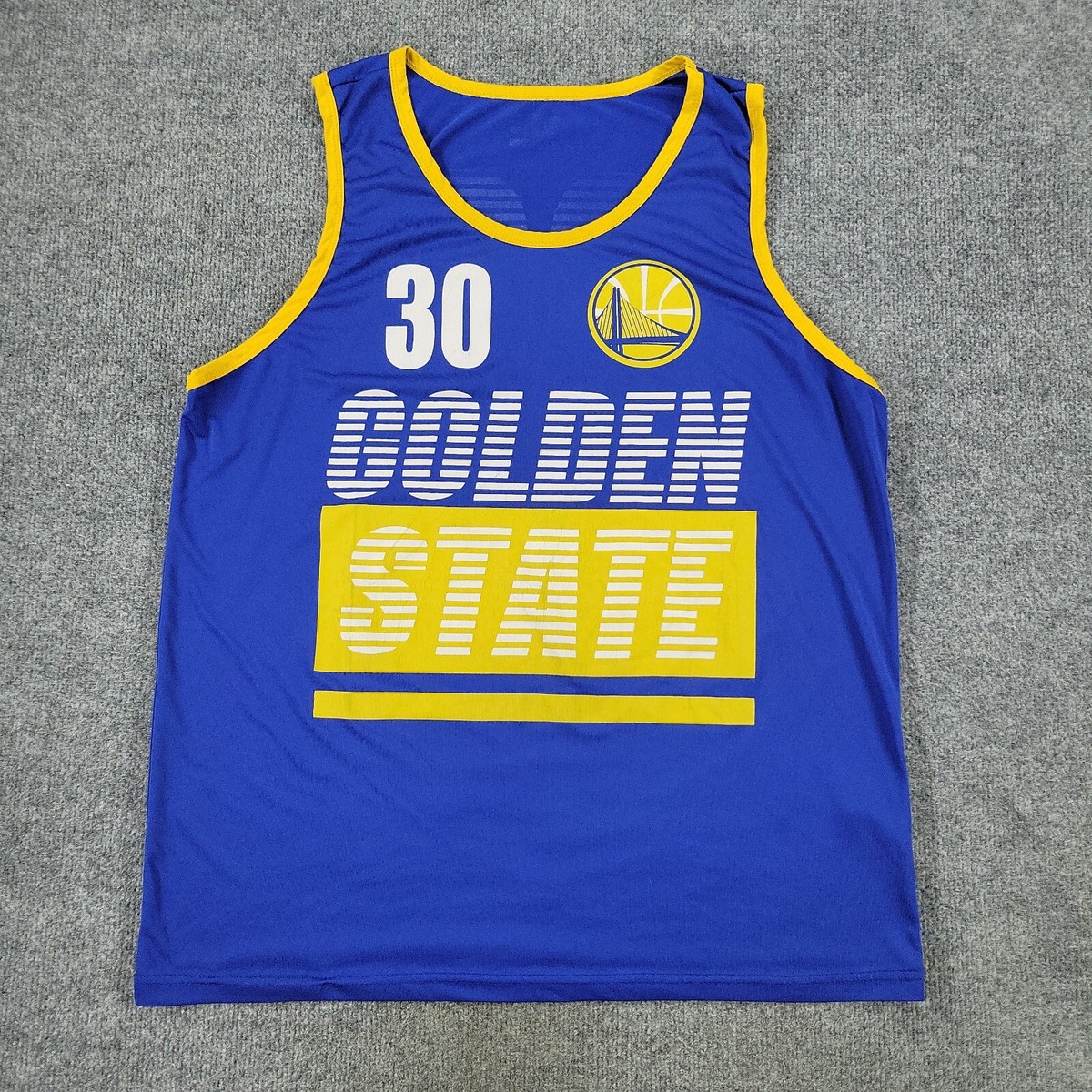 Golden State Warriors Tank Top Shirt Men Large Blue NBA