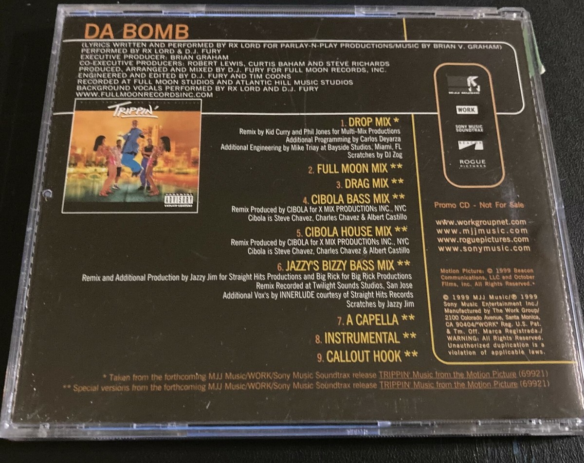 RX LORD & DJ FURY - Da Bomb - RARE MJJ 9 Track Hip Hop Bass