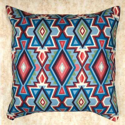 Aztec Mayan Inca Tribal Designer Kissenbezug 18 x 18'' Baumwolle Mehrfarbig