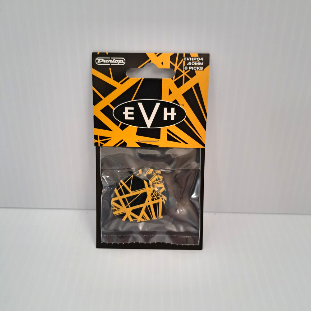 Eddie Van Halen Black Yellow Stripe Guitar Picks Set New in Package
