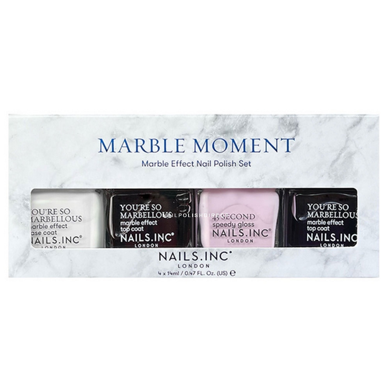 Nails inc Marble Moment Nail Polish Set (4 x 14ml)(16502)