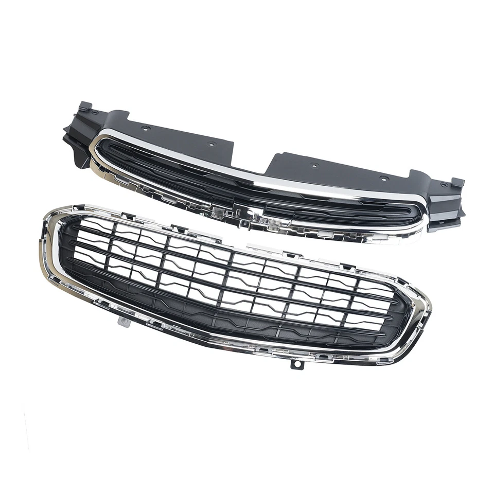 Front Upper+Lower Grille Set Fit For 2015 Chevrolet Cruze 2016 Cruze Limited Foto 2 de 4
